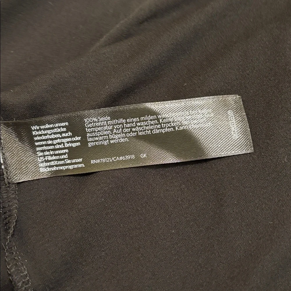 Eileen Fisher Silk Black Open Front Cardigan - Picture 5 of 5